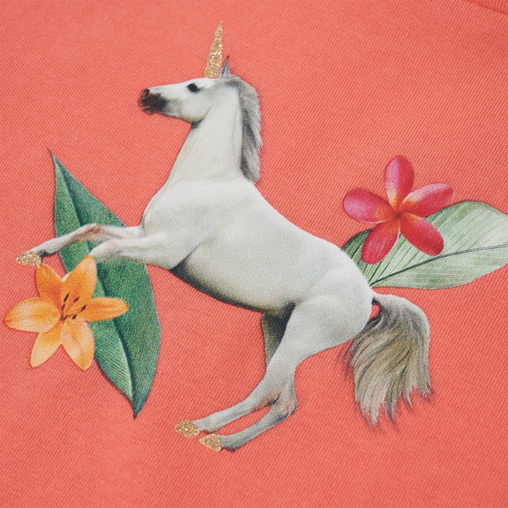 T-shirt manga curta para criança ciano-claro 128