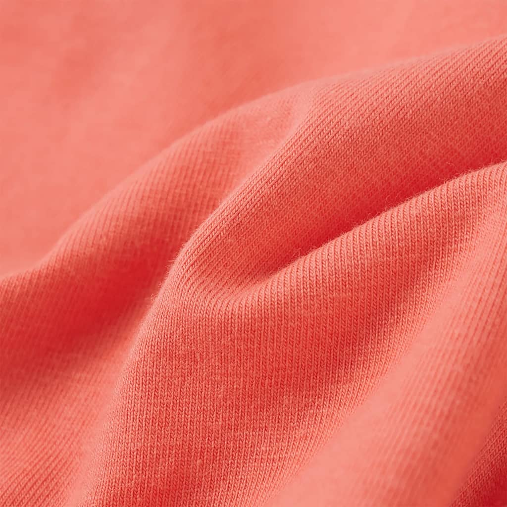 T-shirt manga curta para criança ciano-claro 128