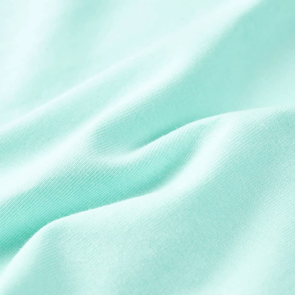 T-shirt de criança ciano-claro 140