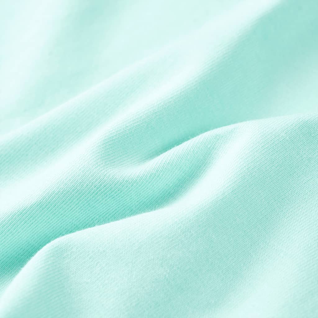 T-shirt de criança ciano-claro 140