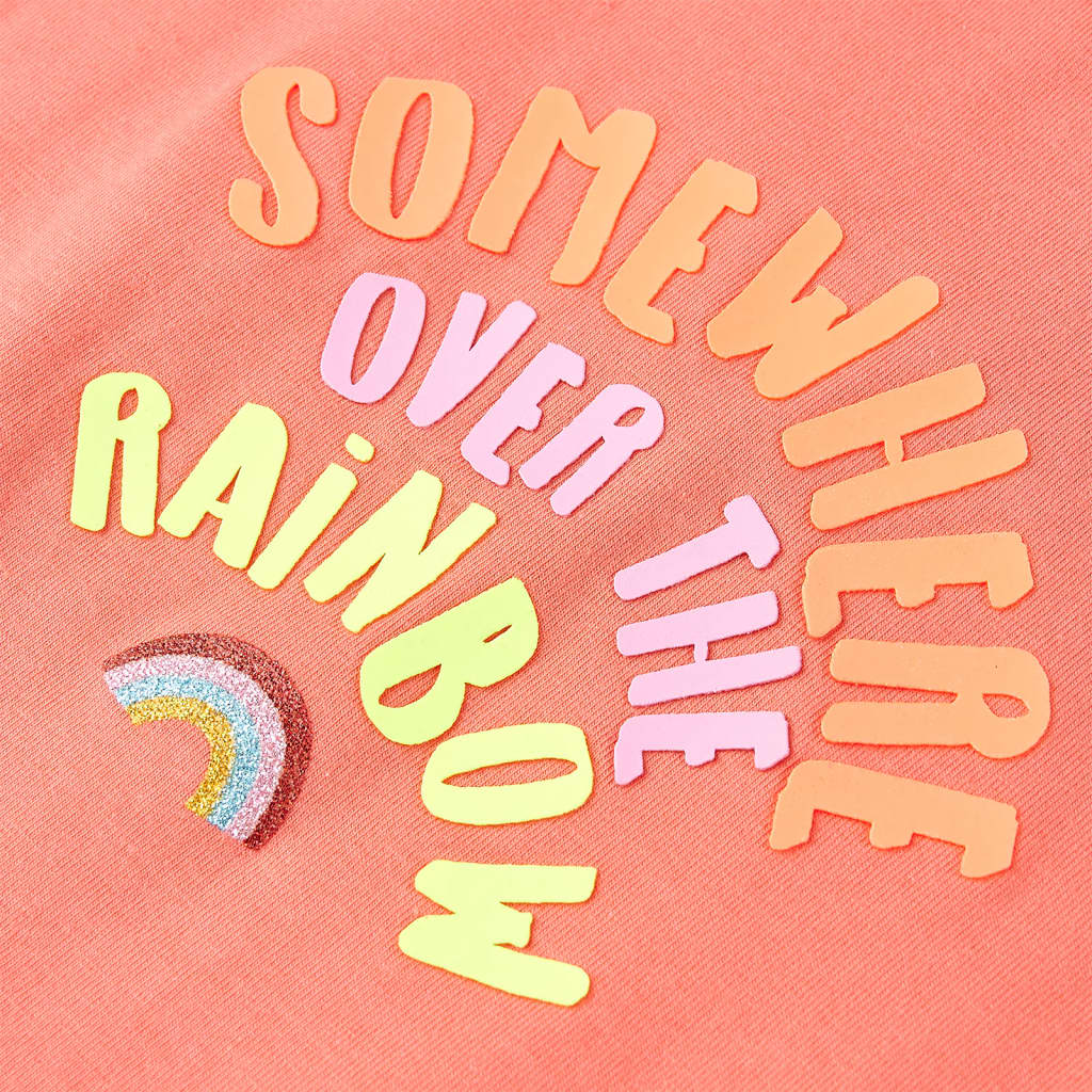 T-shirt de criança ciano-claro 140