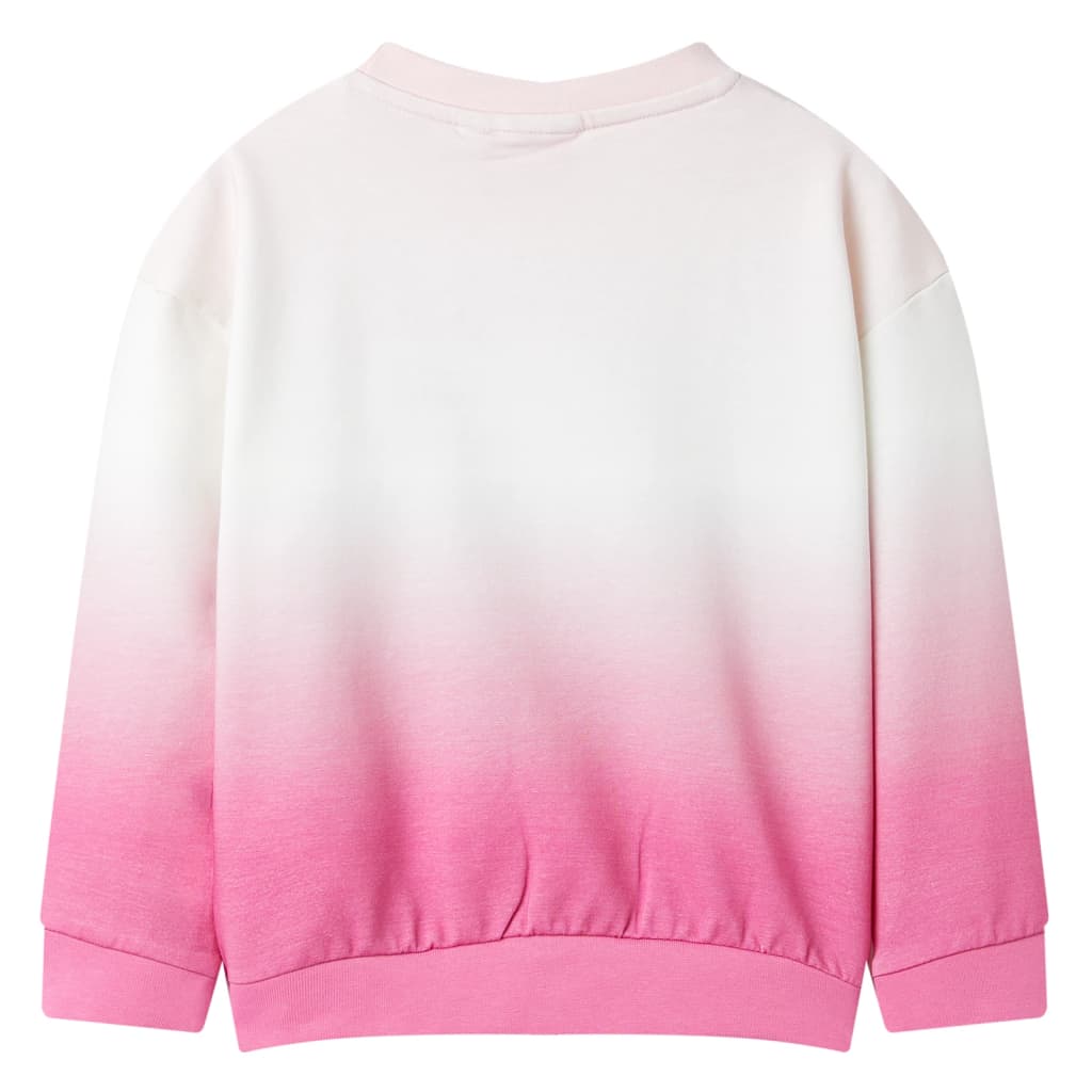 Sweatshirt para criança cor rosa-claro 128