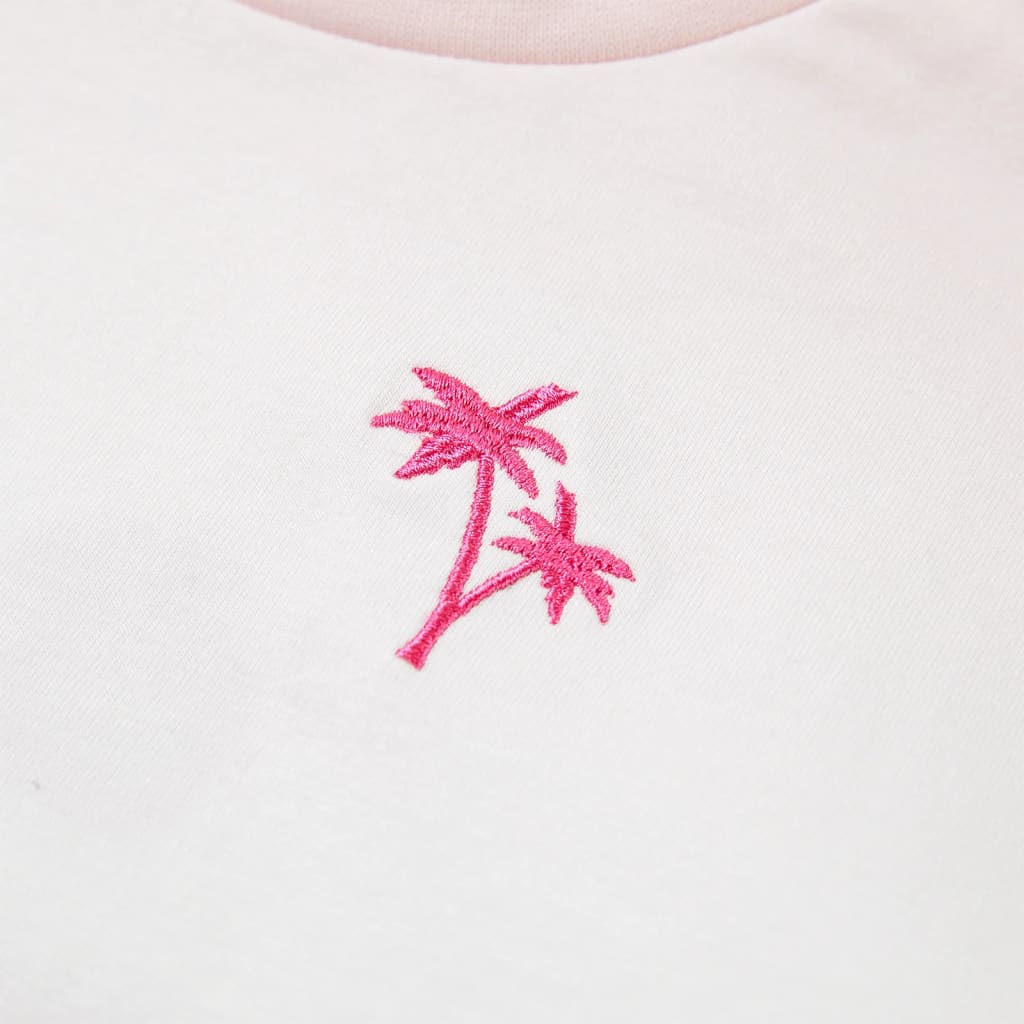 Sweatshirt para criança cor rosa-claro 128