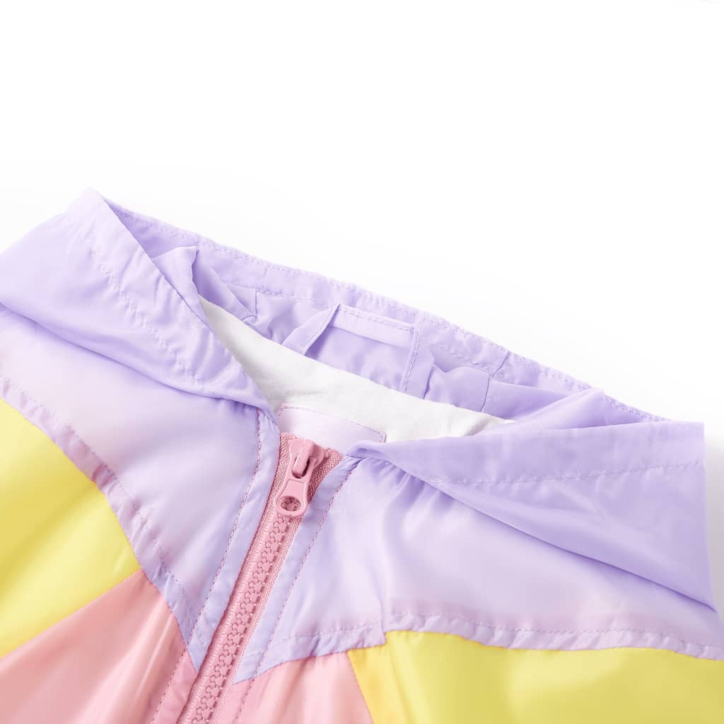 Casaco de criança com capuz e fecho de correr multicor 128