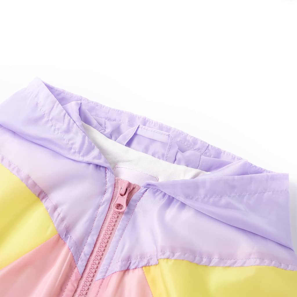 Casaco de criança com capuz e fecho de correr multicor 128