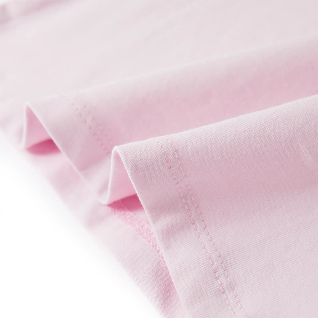 T-shirt de manga curta para criança rosa-escuro 140