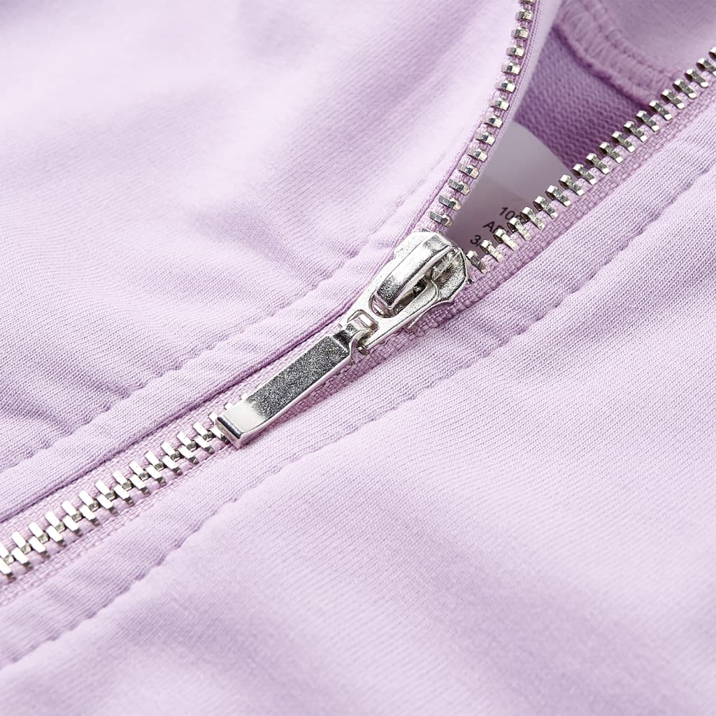 Sweatshirt para criança com capuz rosa-claro 128