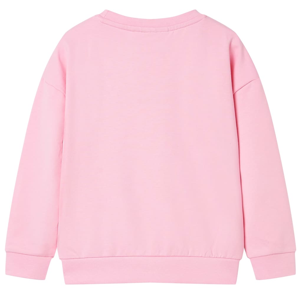 Sweatshirt para criança cor rosa 128