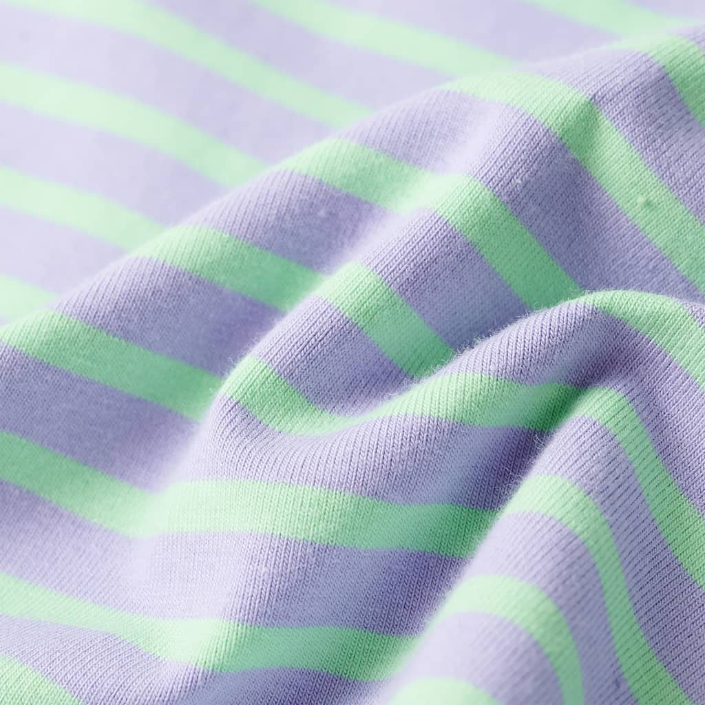 Saia reta para criança com riscas rosa 128