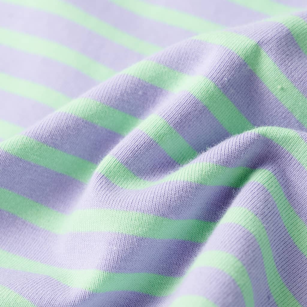 Saia reta para criança com riscas rosa 128