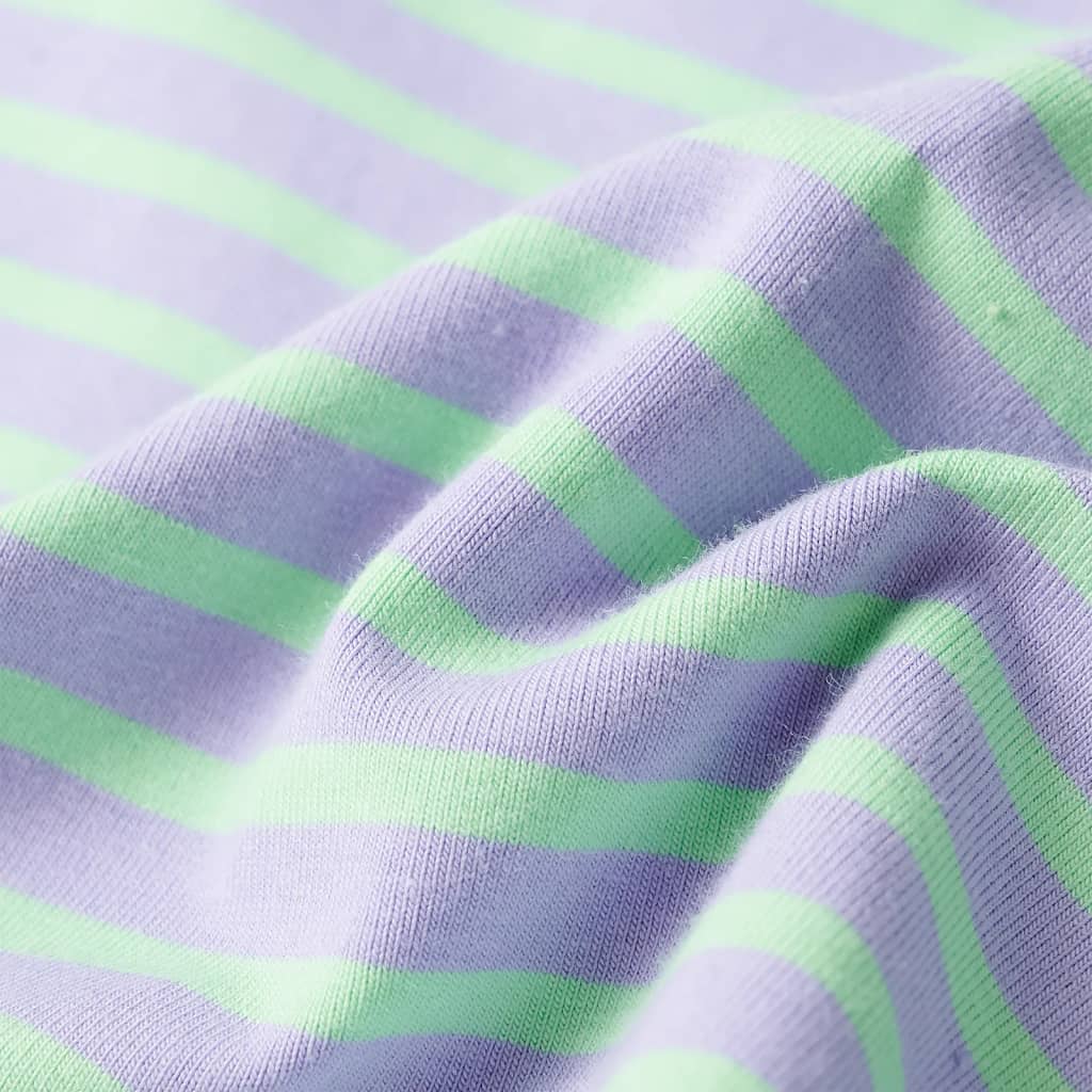 Saia reta para criança com riscas rosa 128