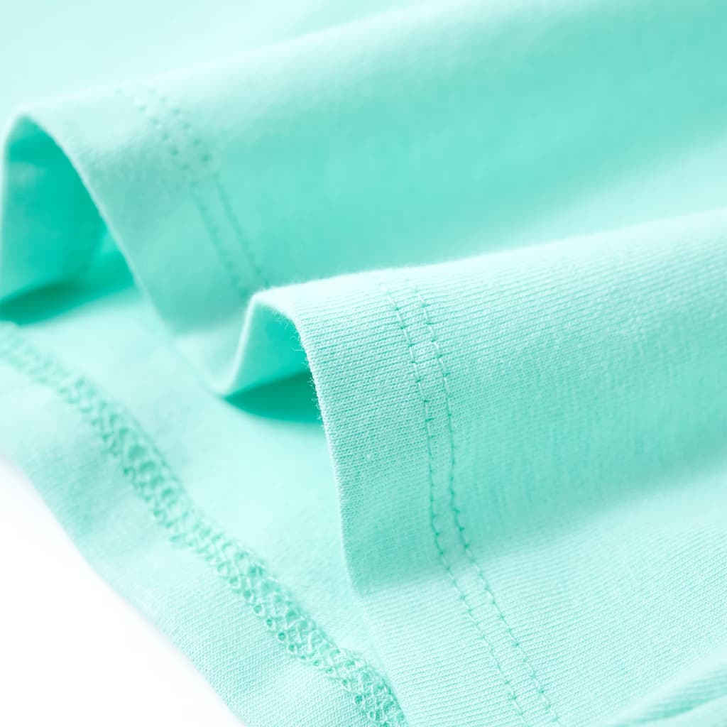 T-shirt infantil menta-claro 140