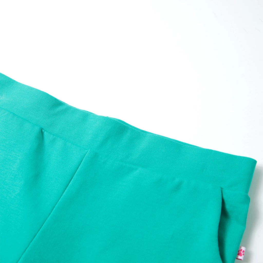 Calças de criança com pernas largas azul-cobalto 128