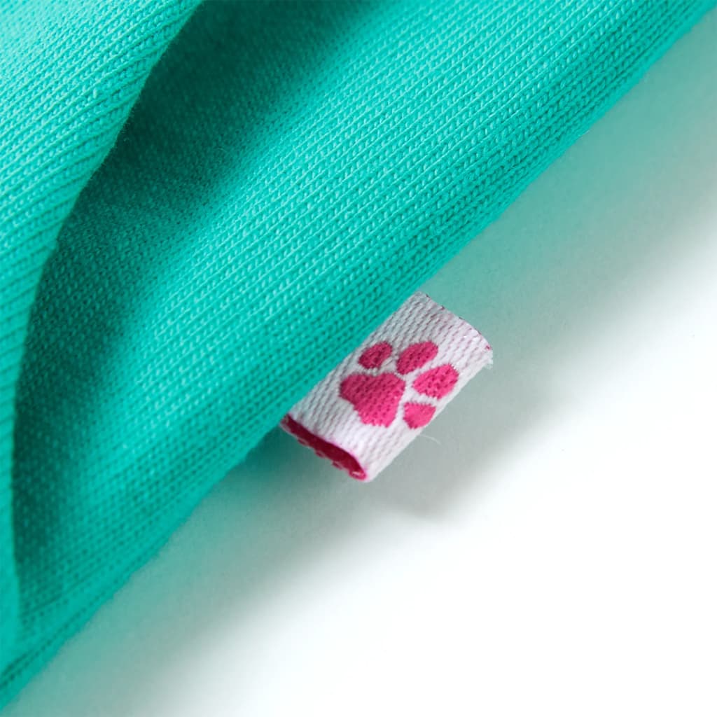 Calças de criança com pernas largas azul-cobalto 128