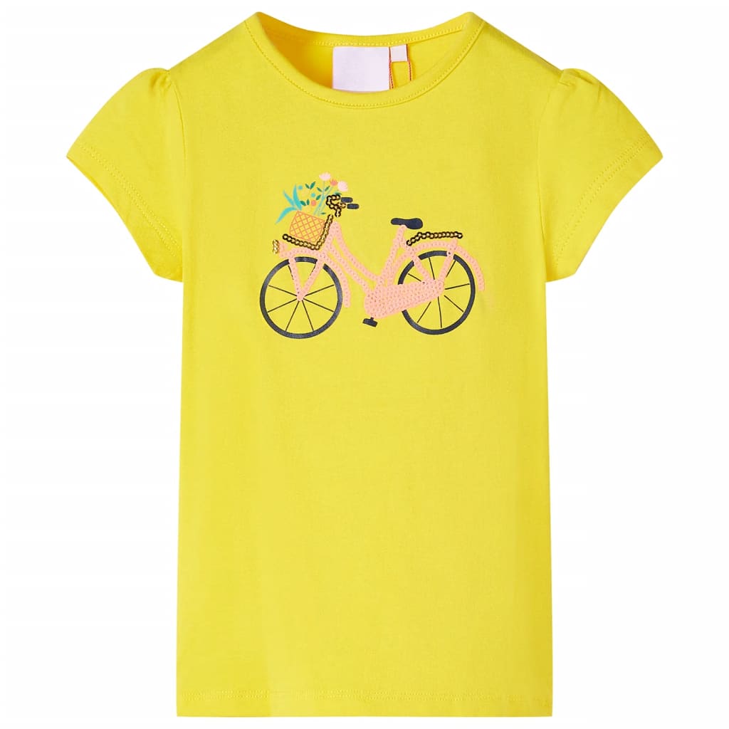 T-shirt de criança amarelo 116