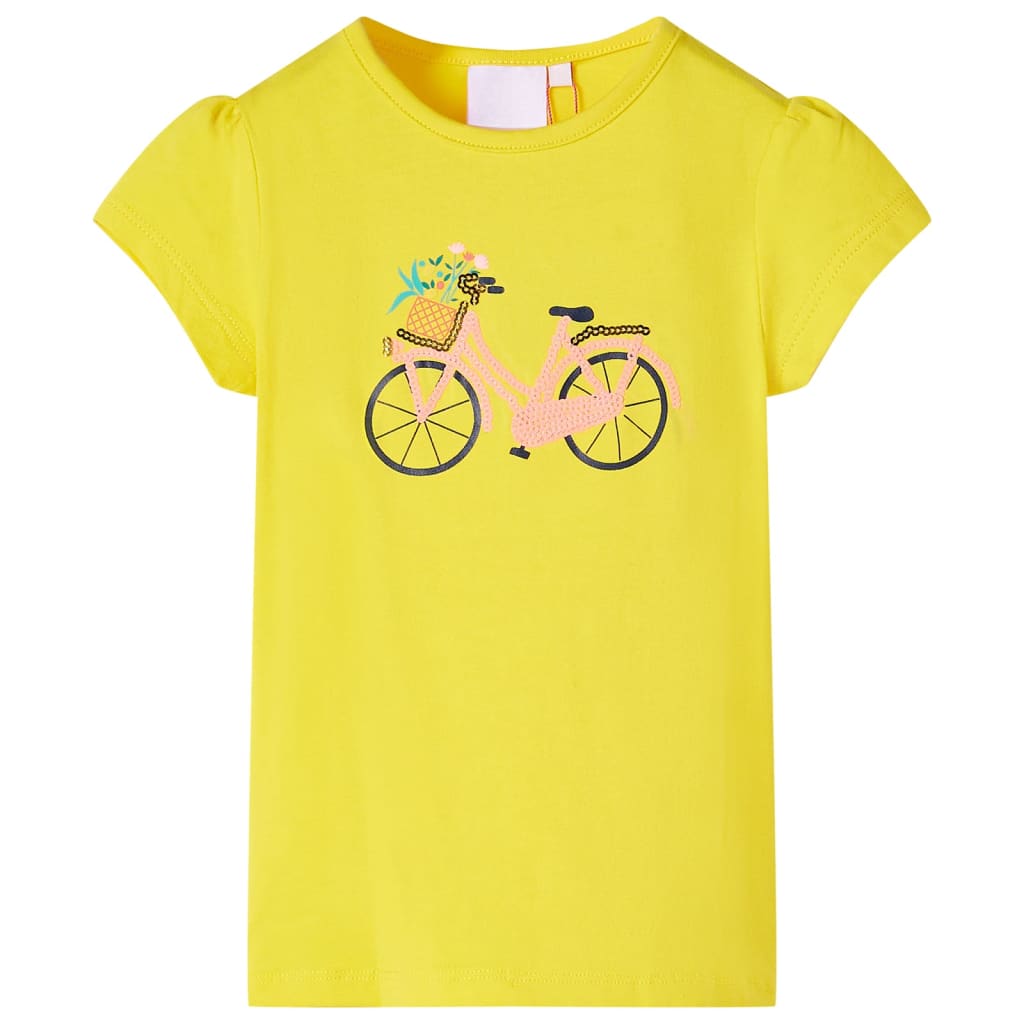 T-shirt de criança amarelo 116