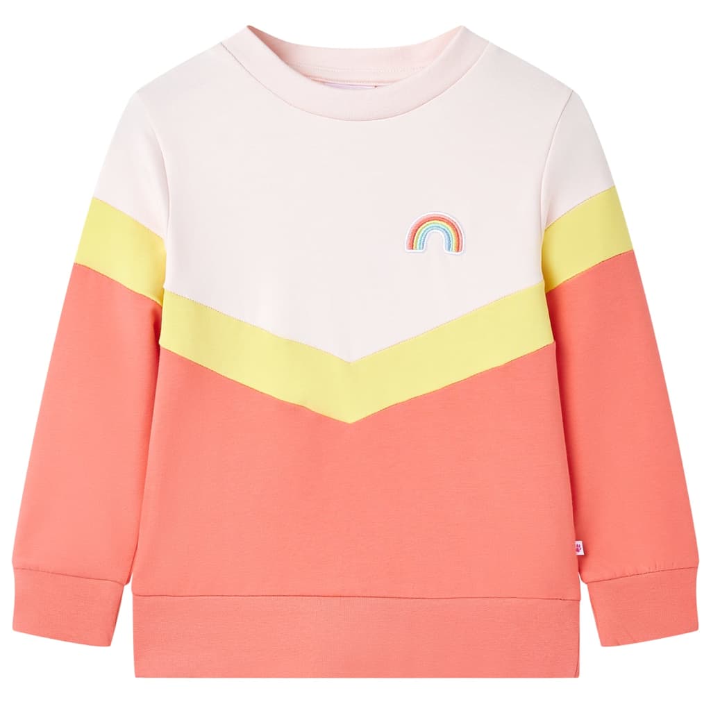 Sweatshirt para criança rosa suave 128