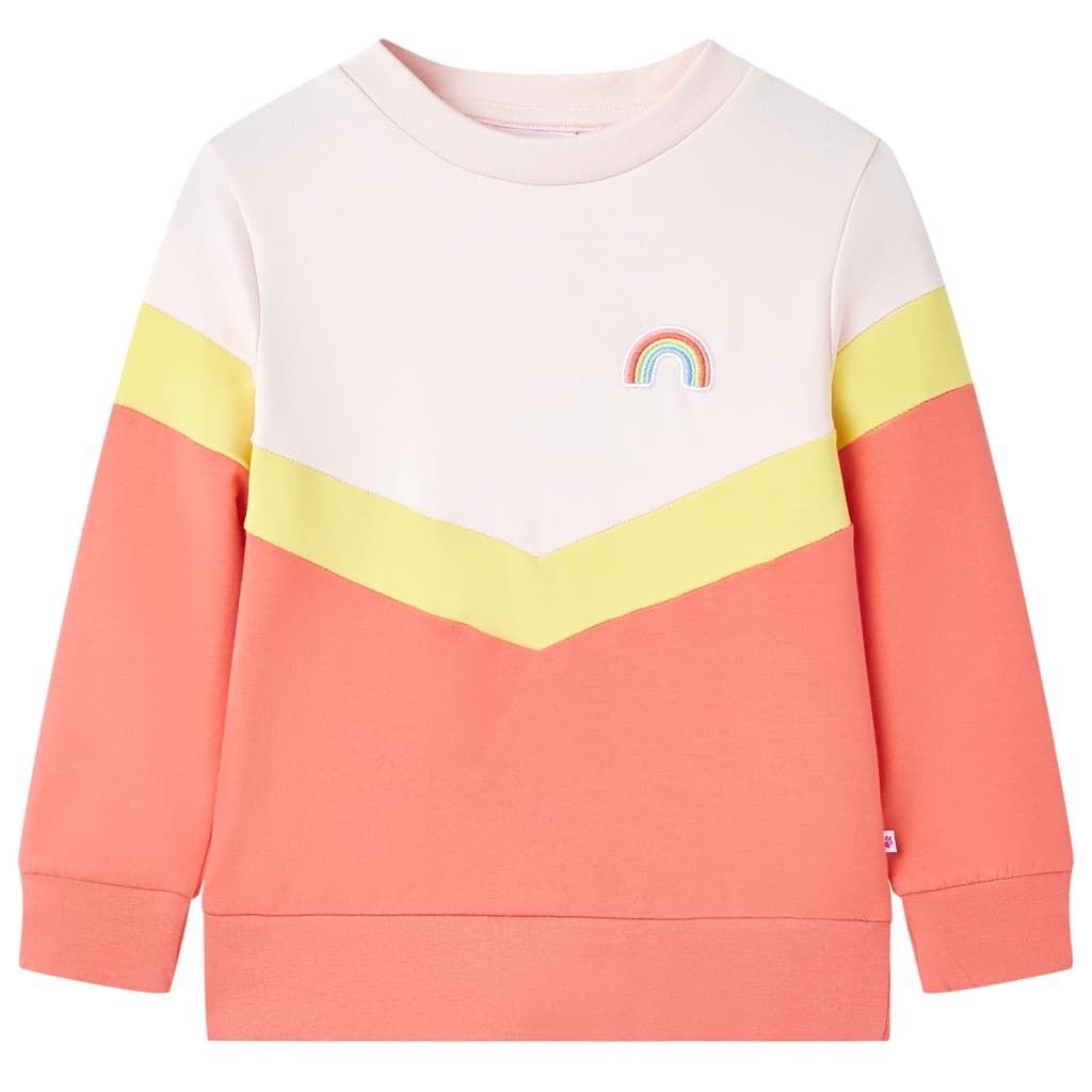 Sweatshirt para criança rosa suave 128