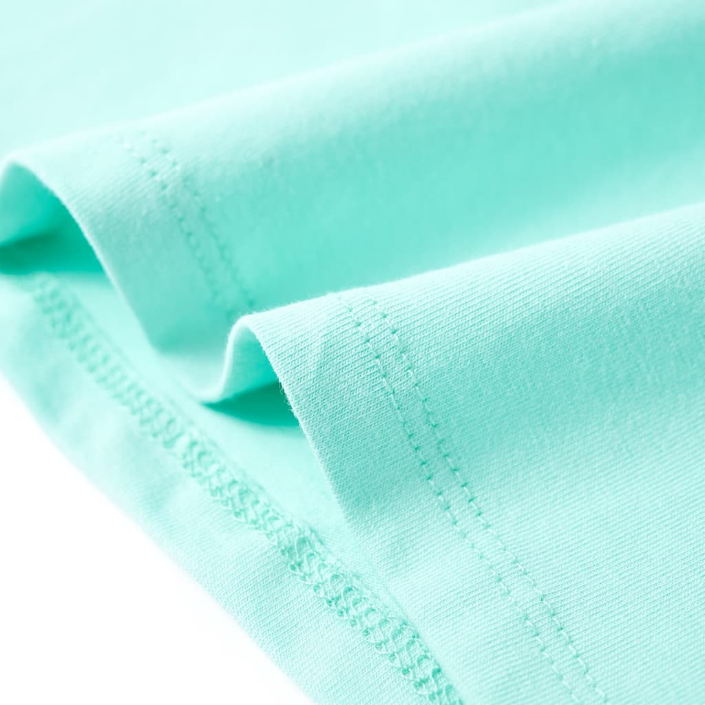 T-shirt infantil menta-claro 140