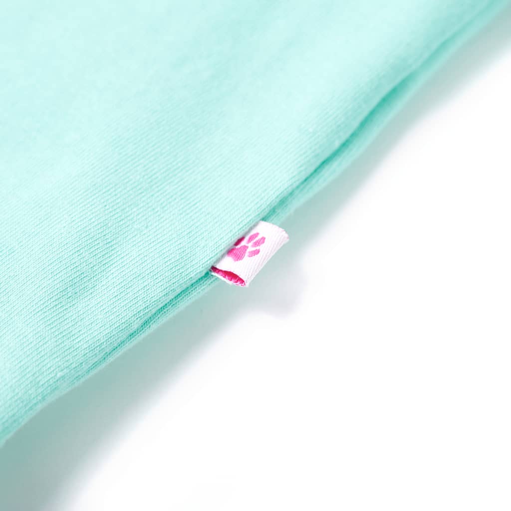 T-shirt infantil menta-claro 140