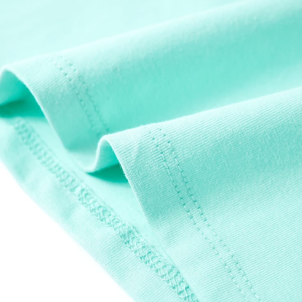 T-shirt infantil menta-claro 140