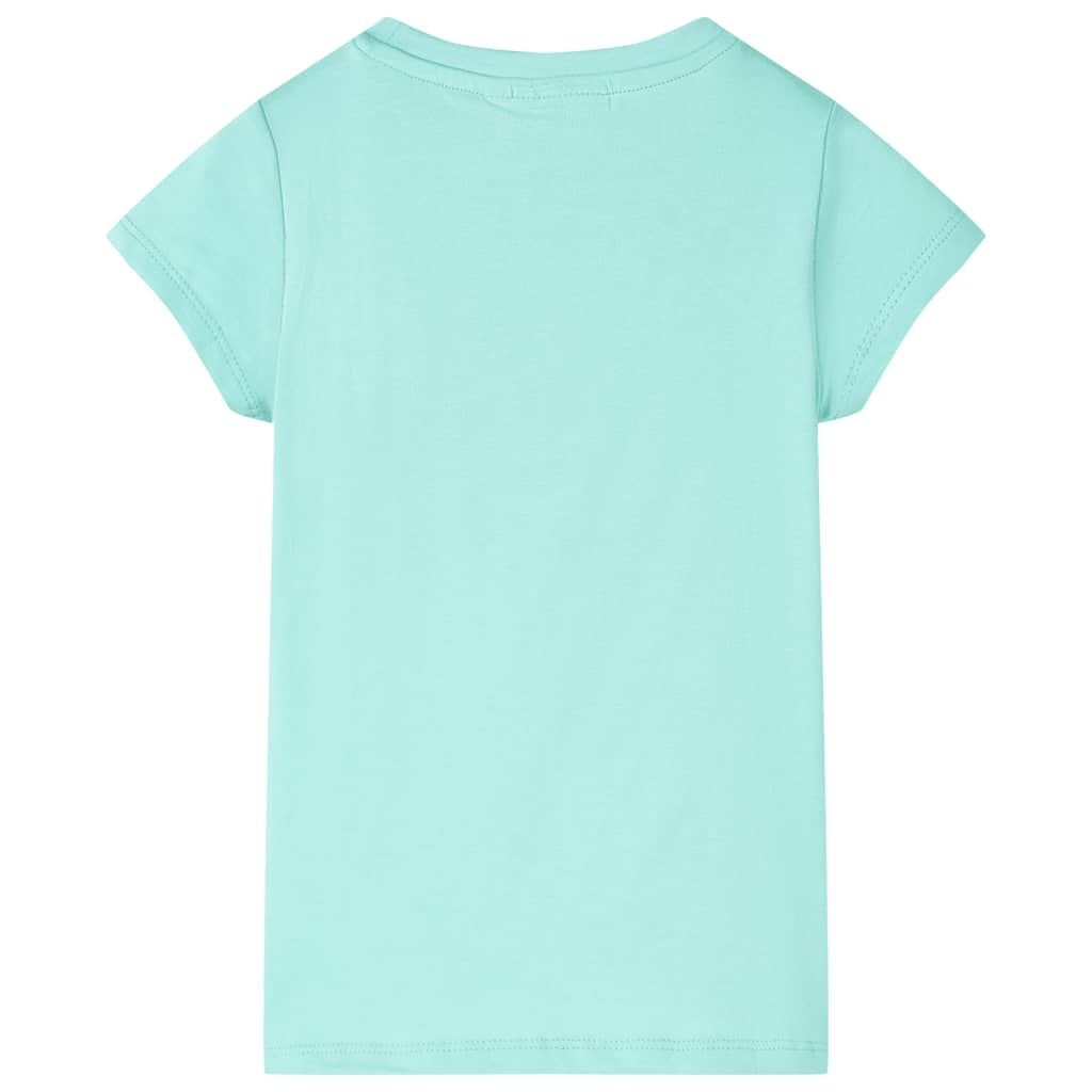 T-shirt infantil menta-claro 140