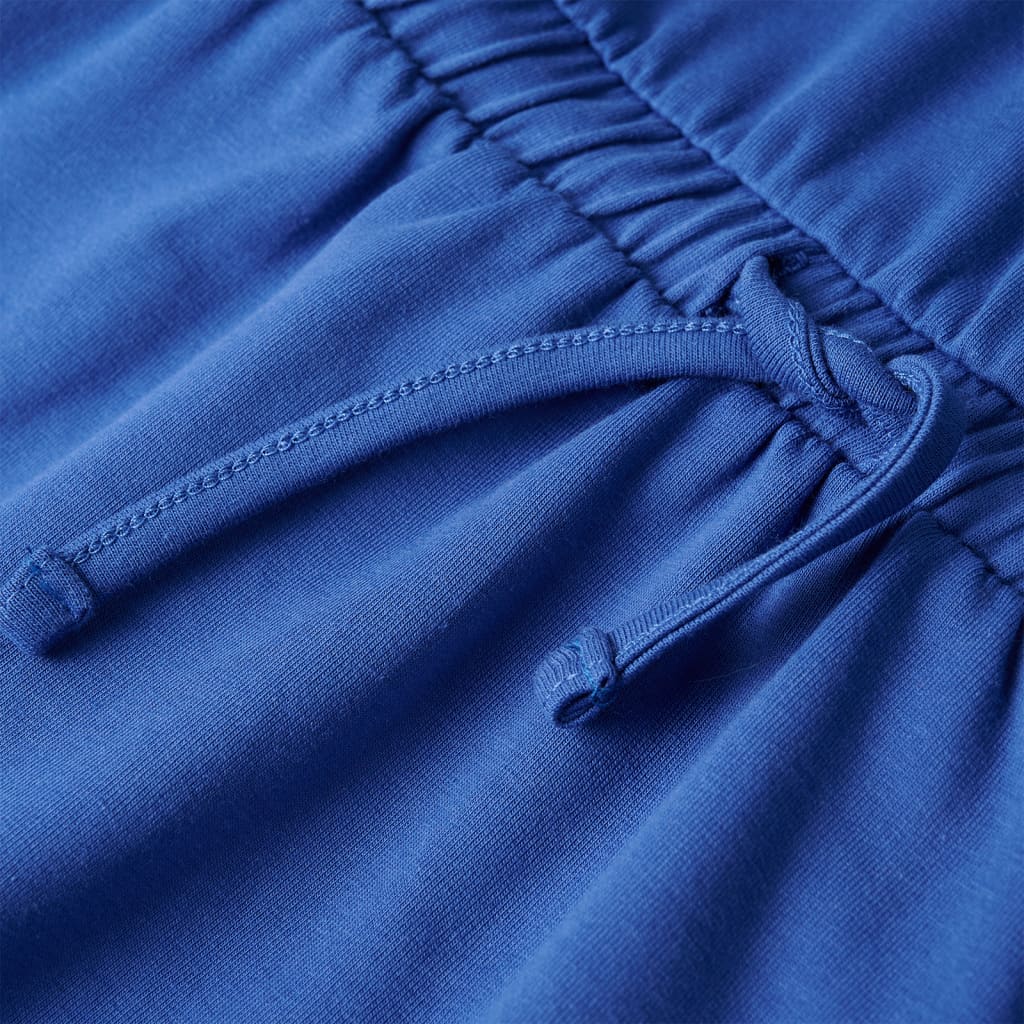 Vestido de criança com cordão azul-cobalto 128