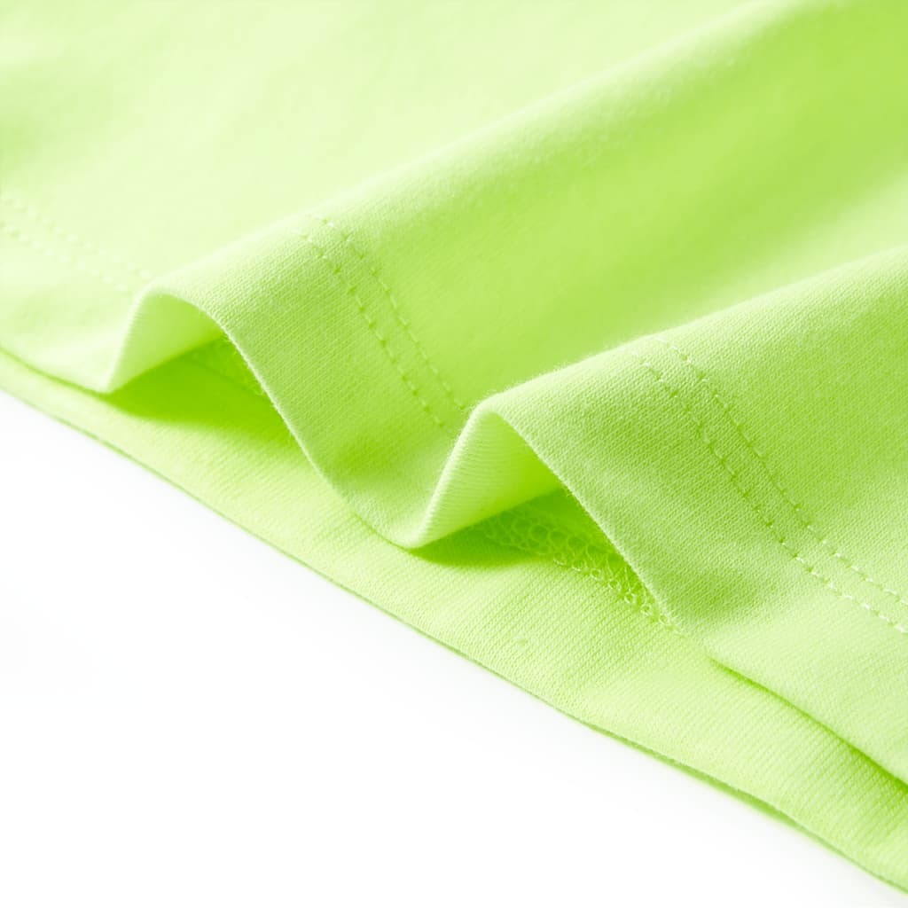 T-shirt de criança amarelo néon 140