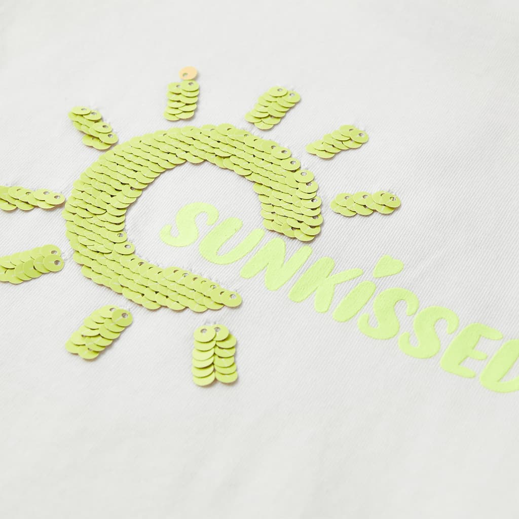 T-shirt de criança amarelo néon 140