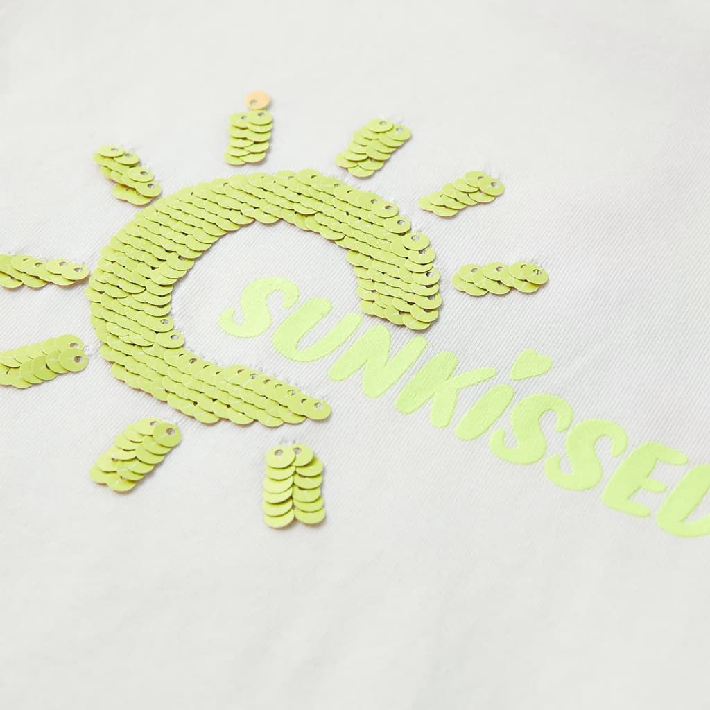 T-shirt de criança amarelo néon 140