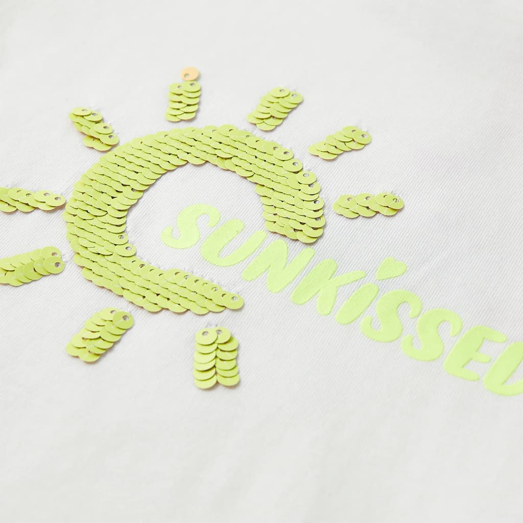 T-shirt de criança amarelo néon 140