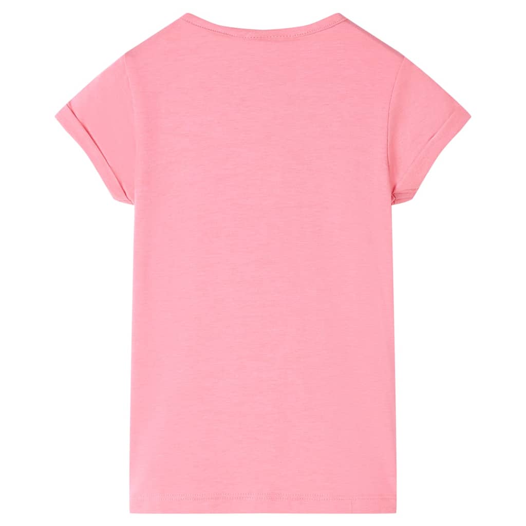T-shirt infantil rosa-choque 140