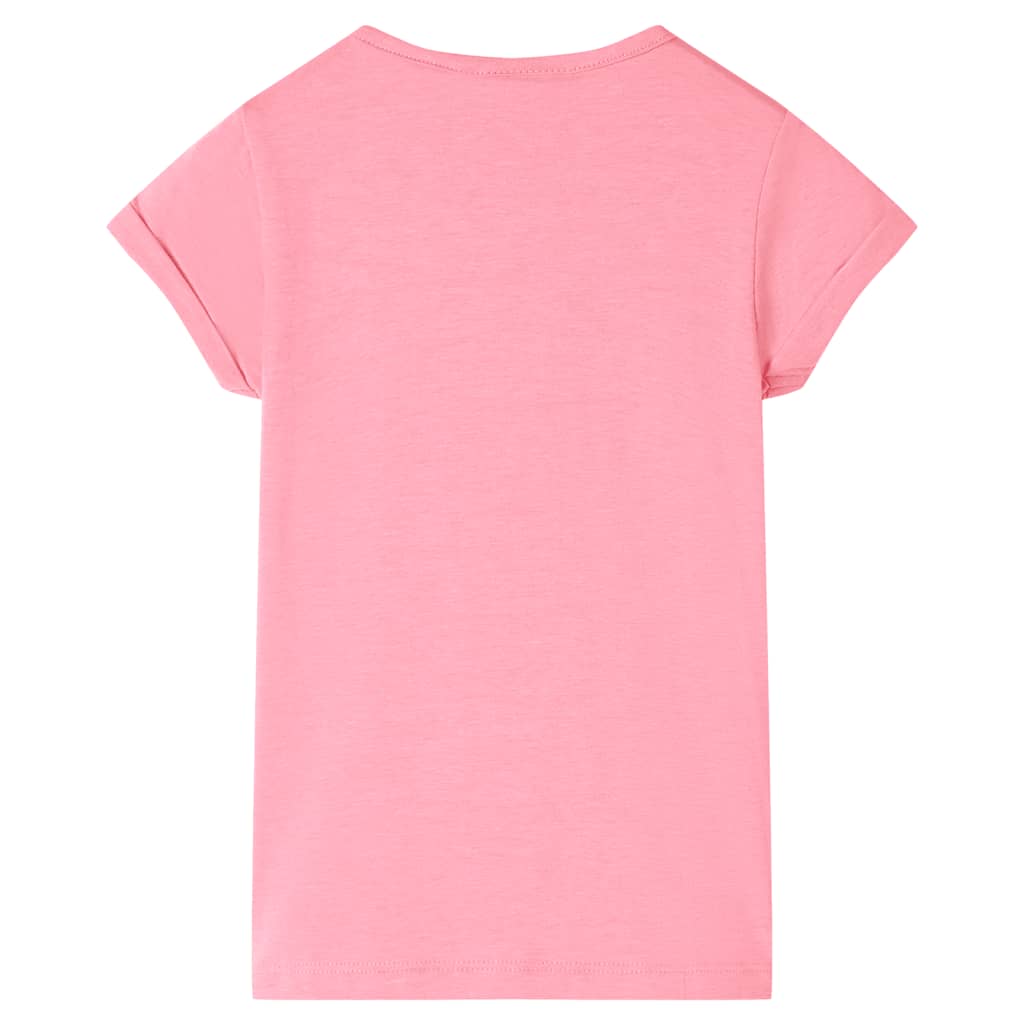 T-shirt infantil rosa-choque 140