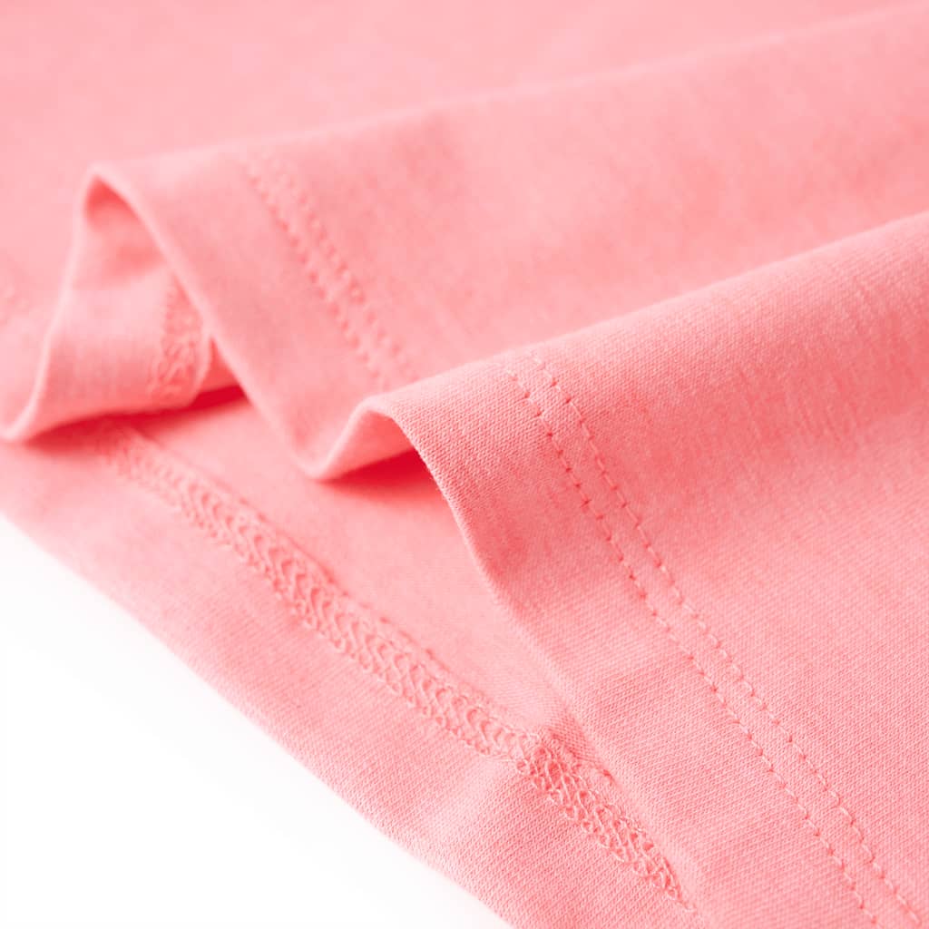 T-shirt infantil rosa-choque 140