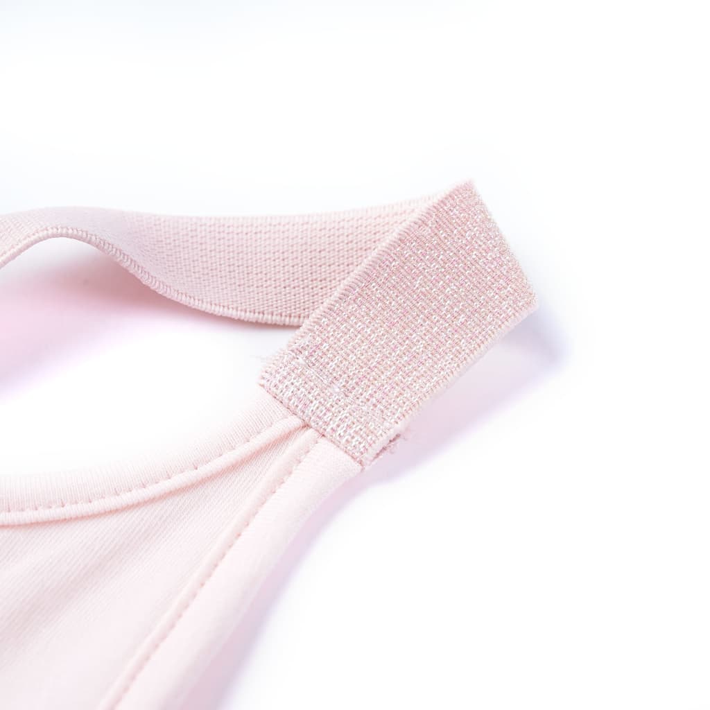 T-shirt de alças para criança rosa suave 140