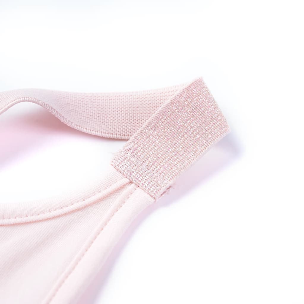 T-shirt de alças para criança rosa suave 140