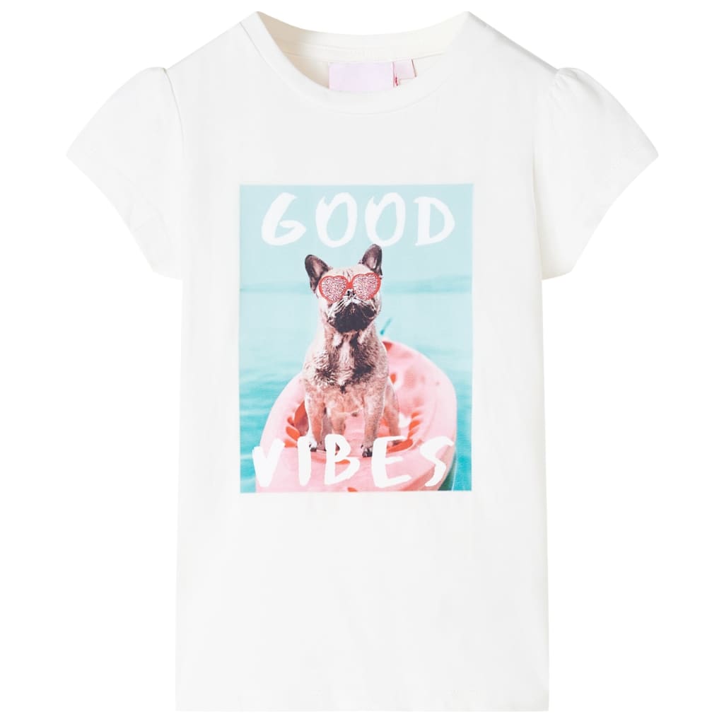 T-shirt infantil cor cru 128