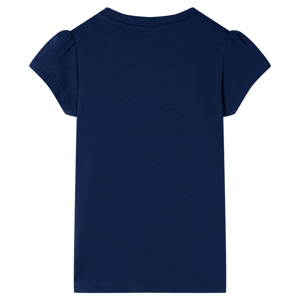 T-shirt infantil azul-escuro 104