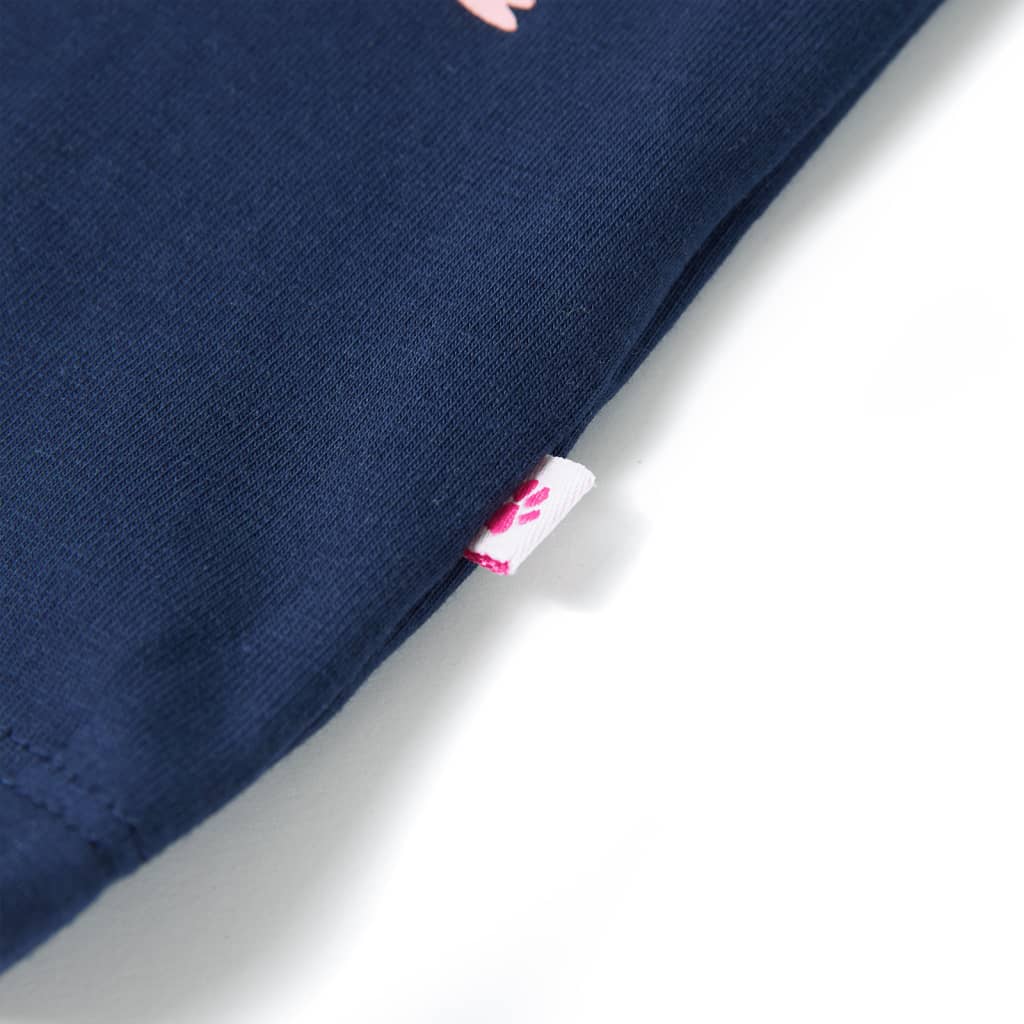 T-shirt infantil azul-escuro 104