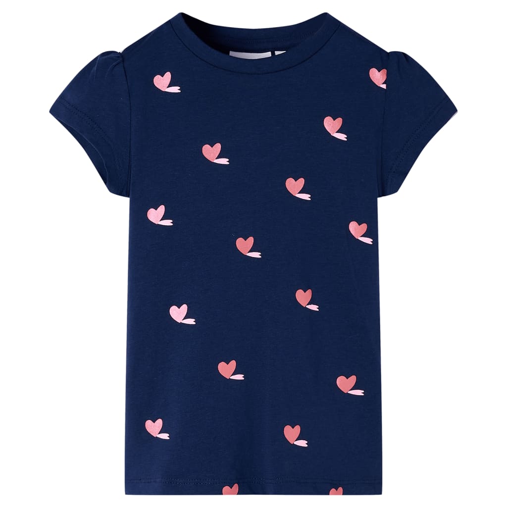 T-shirt infantil azul-escuro 104