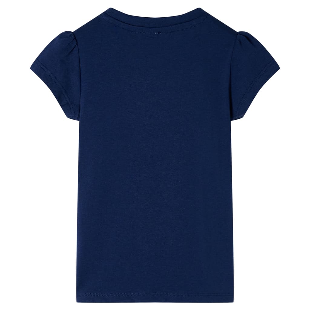 T-shirt infantil azul-escuro 104