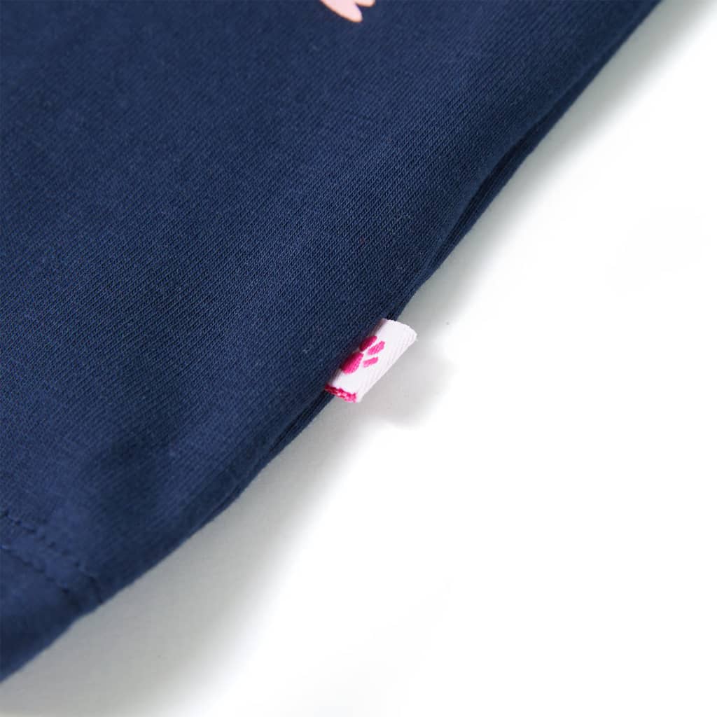 T-shirt infantil azul-escuro 104