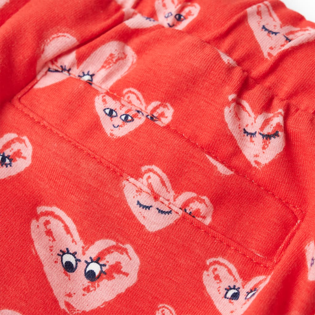 Calções de criança com cordão vermelho 140