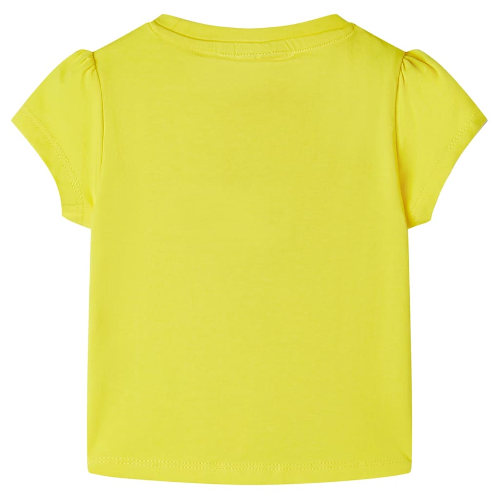 T-shirt de criança amarelo 140