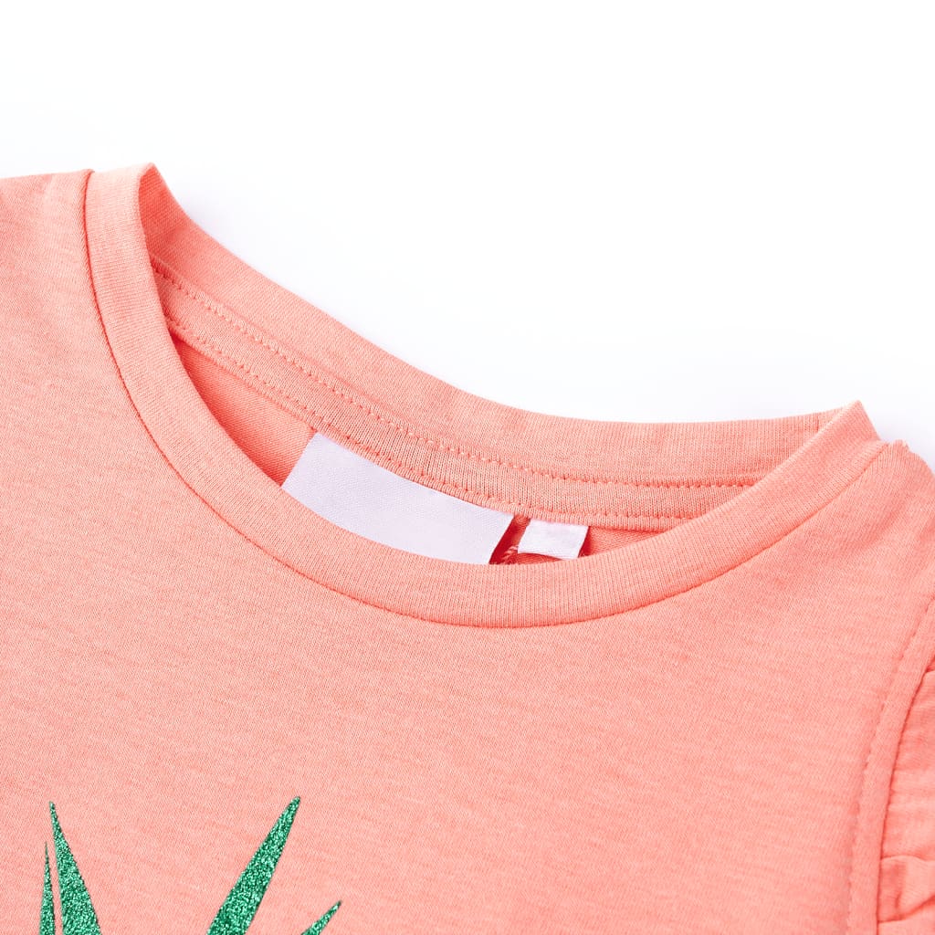 T-shirt infantil coral néon 116