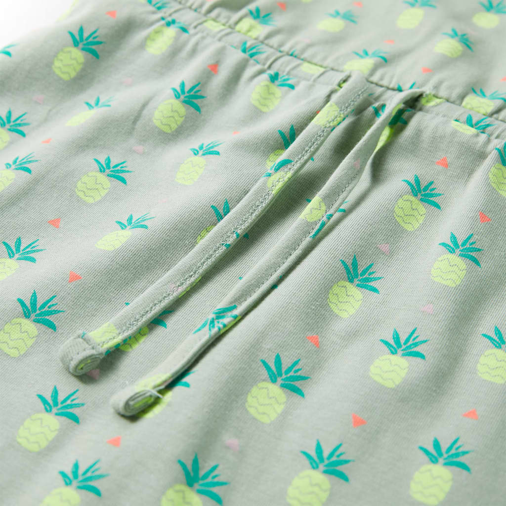 Vestido para criança menta velho 128