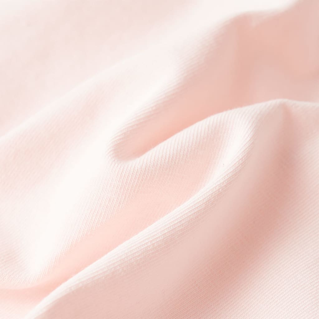 T-shirt para criança manga com folhos azul-claro 140