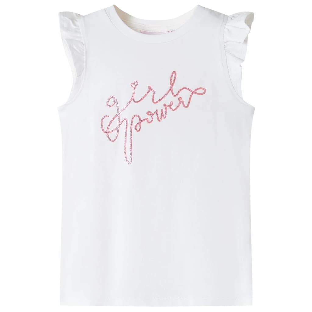 T-shirt para criança manga com folhos azul-claro 140