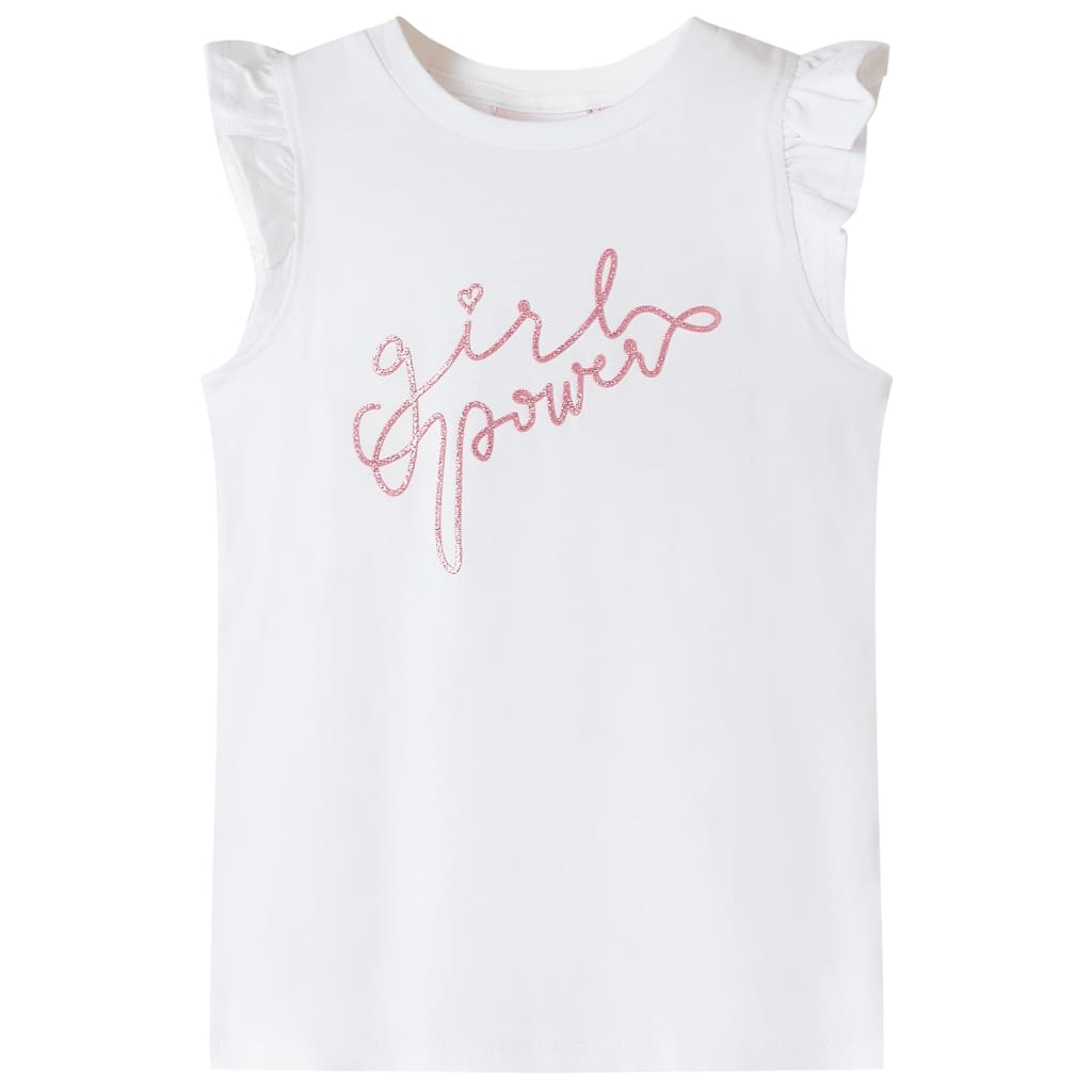 T-shirt para criança manga com folhos azul-claro 140