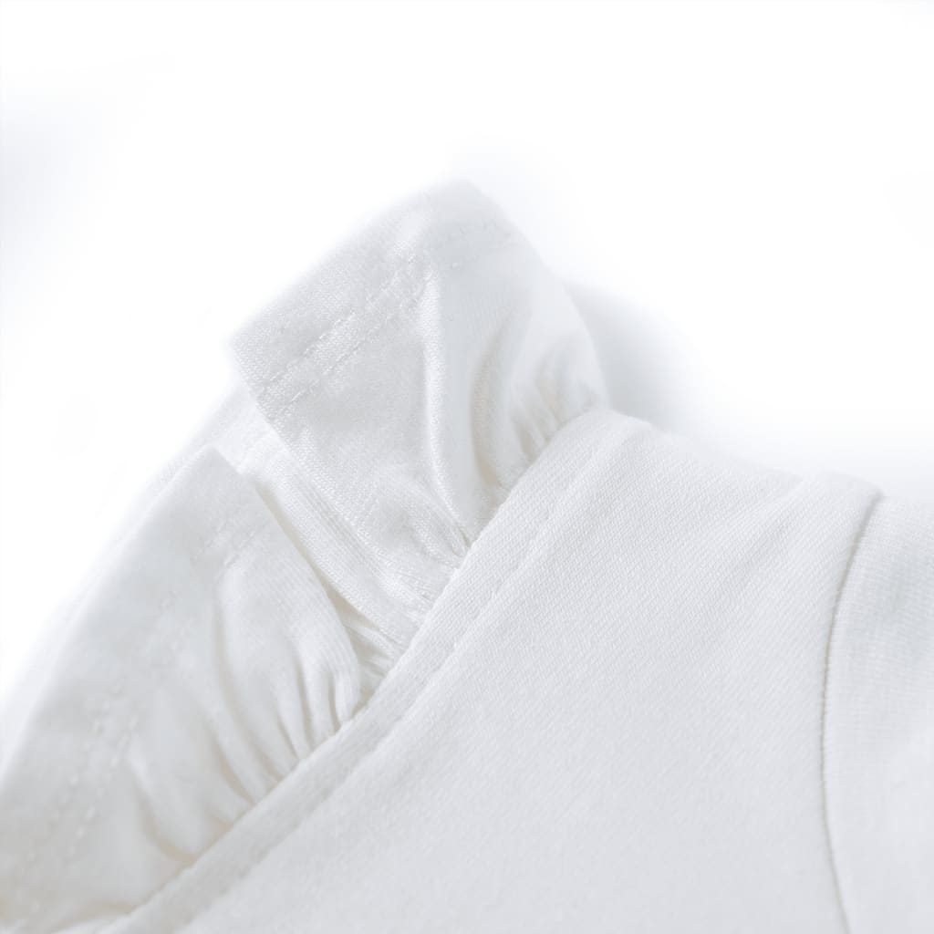 T-shirt para criança manga com folhos azul-claro 140